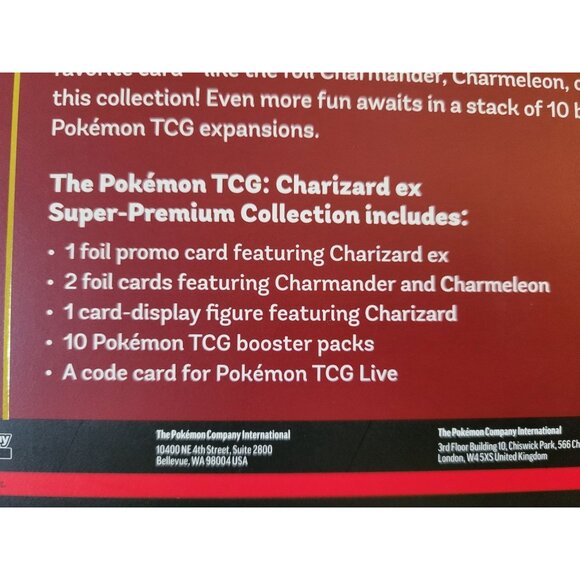 *NEW* Pokemon TCG Charizard ex Super Premium Collection - FACTORY SEALED - Picture 9 of 9
